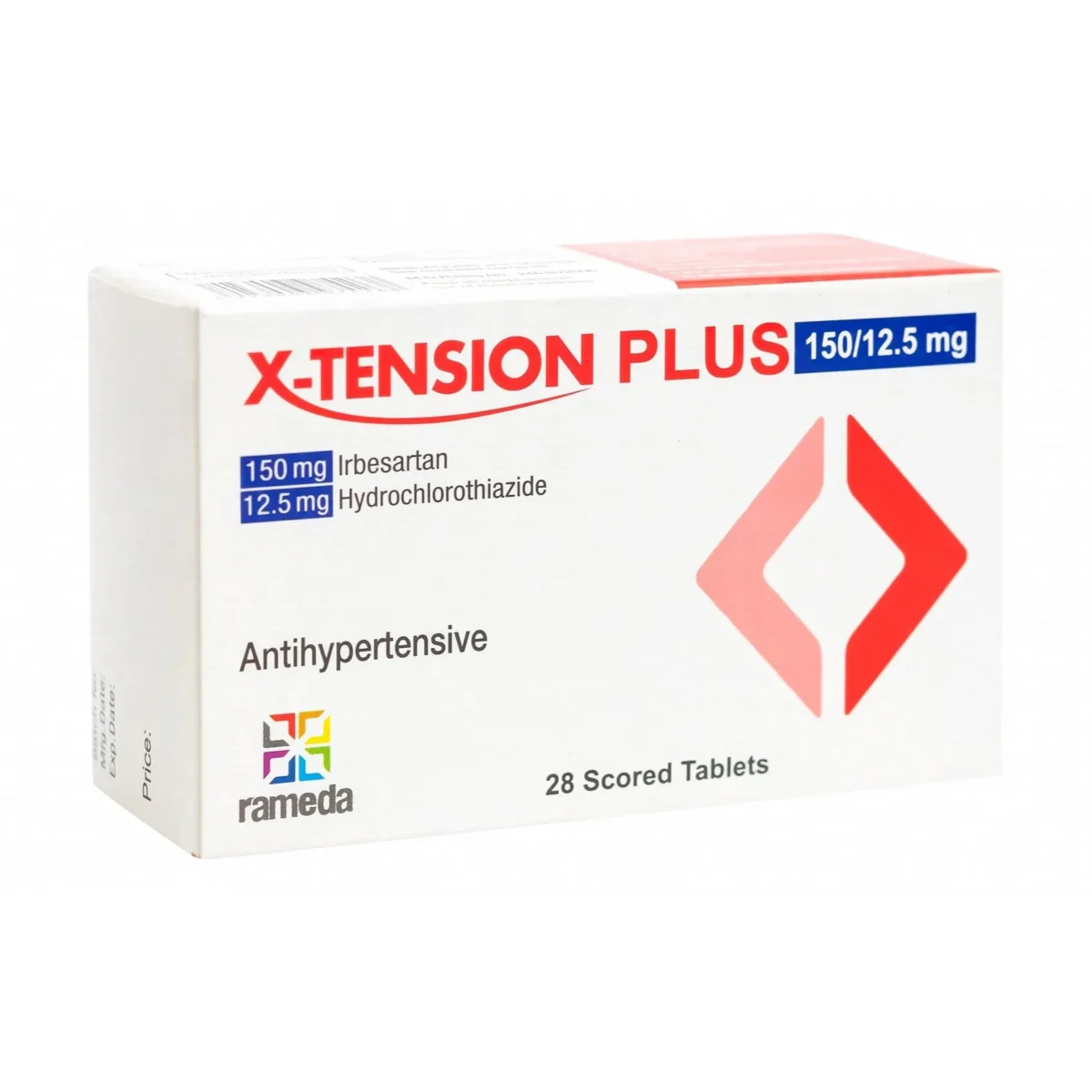 Lomixa Health Care - x tension plus high blood pressure 150mg125mg 28tab x28q 01665576367