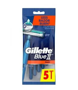 شفرة جيليت بلو 2 بلس gillette blue للحلاقة للرجال | 5 قطع