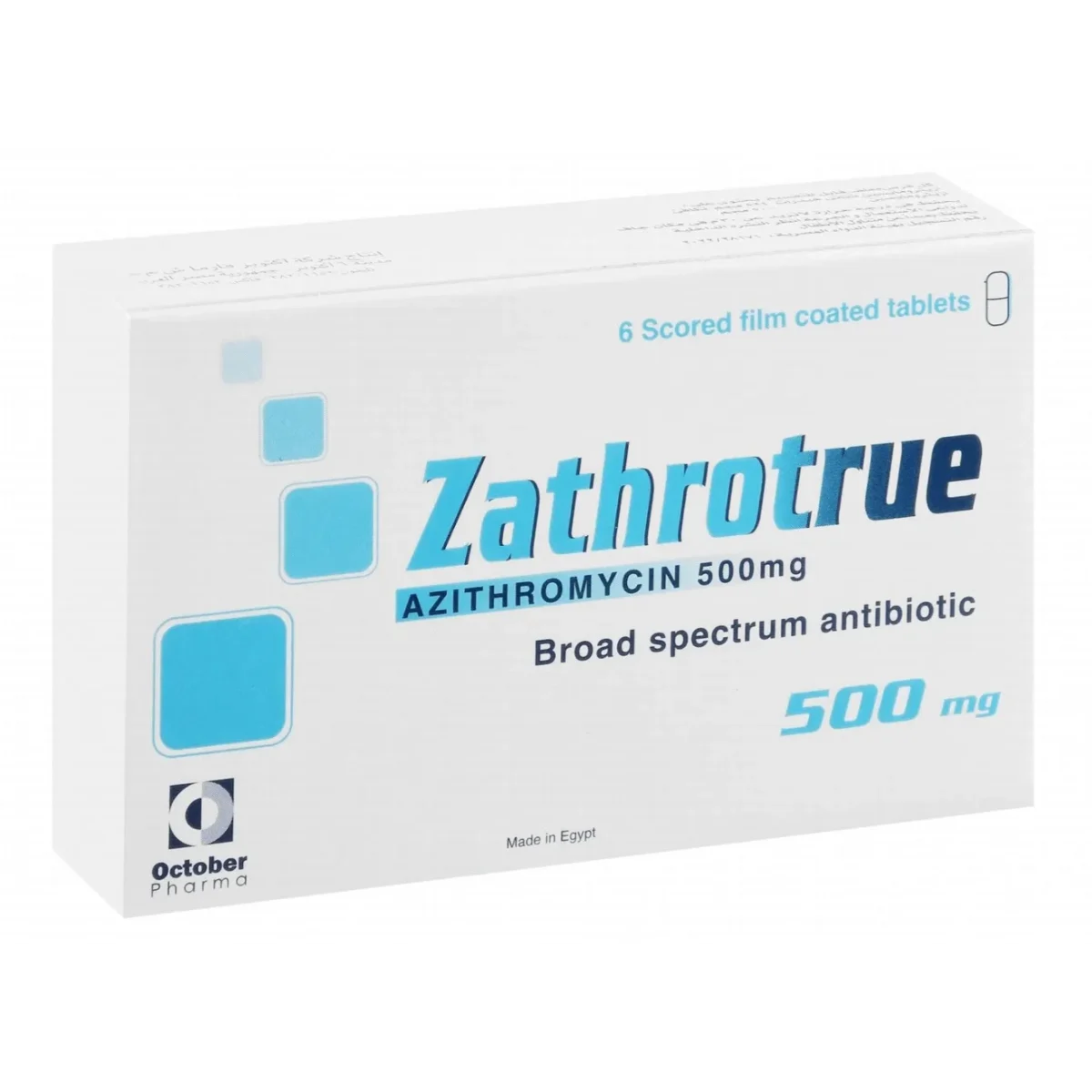Lomixa Health Care - zathrotrue 500mg 6 film coated tabs srei 01729671282